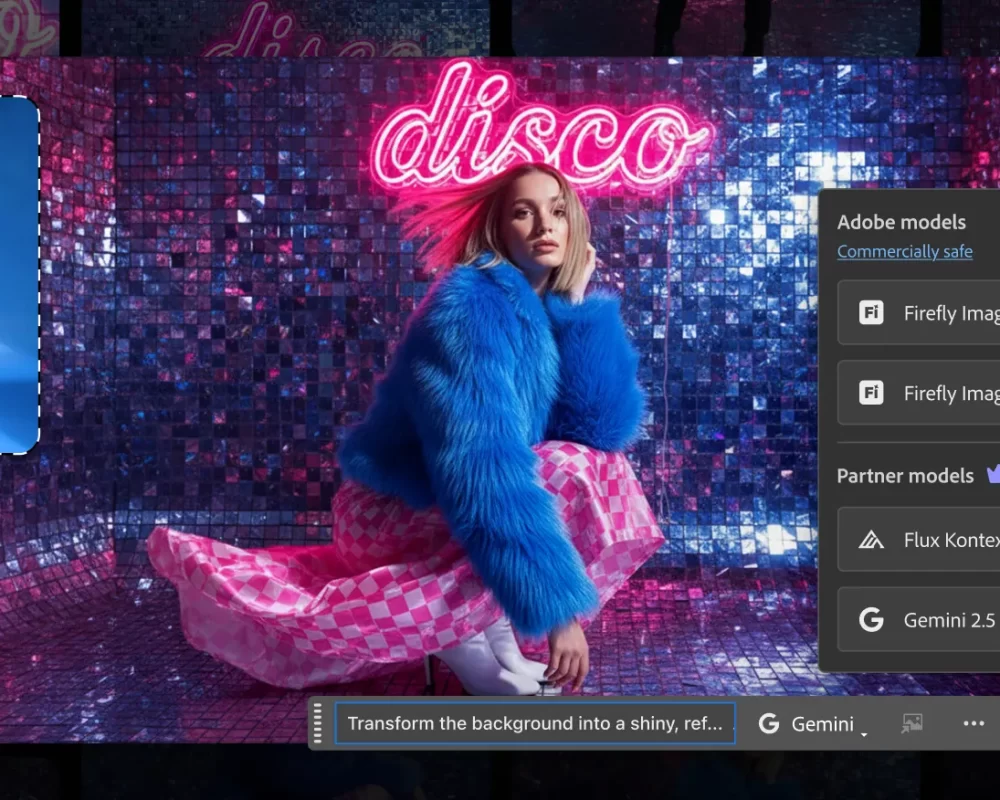 Photoshop Beta eleva o Generative Fill: mais modelos de IA, mais liberdade criativa